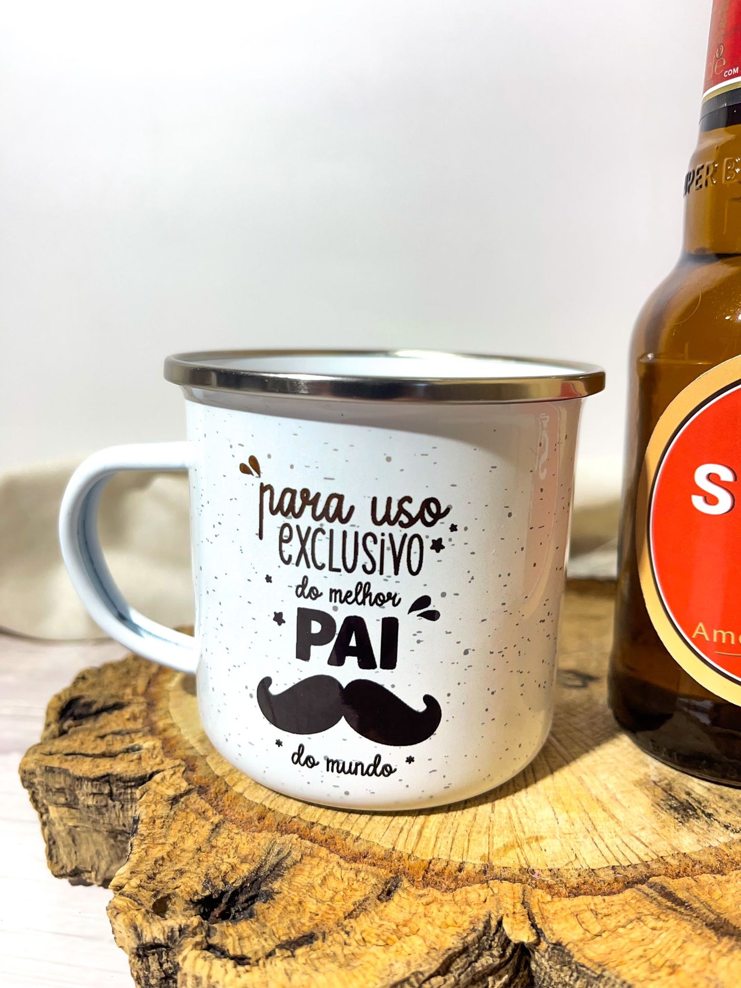 Kit Super Pai - Mini Personalizada + Caneca de Metal